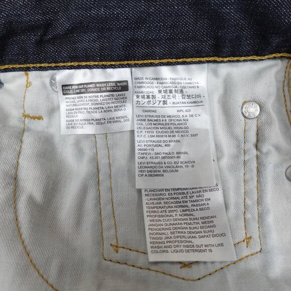 Levi's 513 Slim Straight Jeans Men's 36x28 100% Cotton Denim - Picture 4 of 11